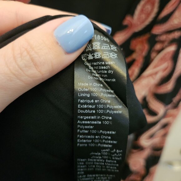 Paisley Tie Dress - Picture 9 of 10